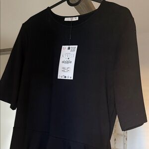 Black Short Sleeve Top with Tag